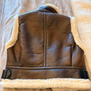 Zara Brown and Cream Vest